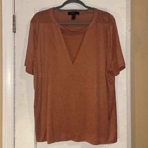 Forever 21 Deep V-neck Top